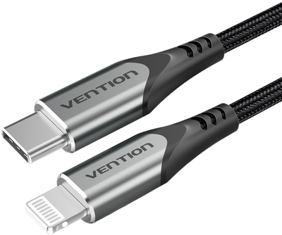 Кабель Vention USB Type-C - Lightning 2 м Grey (6922794744752)