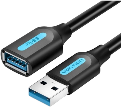 Przedłużacz Vention USB Type-A - USB Type-A 2 m Black (6922794748880)