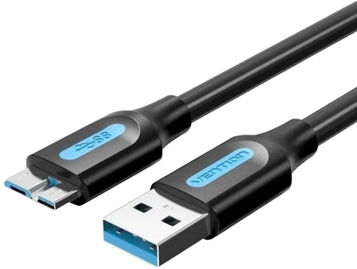 Kabel Vention USB Type-A - micro-USB 3 m Black (6922794748958)