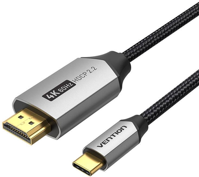 Кабель Vention USB Type-C - HDMI 1.5 м Black (6922794765153)