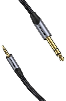 Kabel audio Vention 3.5 mm - 6.35 mm 5 m Grey (6922794756540)