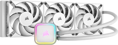 Chłodzenie wodne Corsair iCUE H150 RGB Elite Liquid CPU Cooler White (CW-9060079-WW)