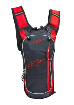 Рюкзак мото вело сумка з місцем під питну воду питною системою на 2 відділення 6 л 49х16х8 см (476640-Prob) Чорний з червоним