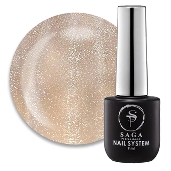 Гель-лак Saga Professional Glow Cat №06 светлый песочно-бежевый, 9 мл