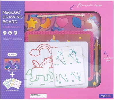 Магнітна дошка MierEdu Magic Go Drawing Doodle Unicorn (9352801000484)