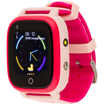 Смарт-часы AmiGo GO005 4G WIFI Kids waterproof Thermometer Pink (747018)