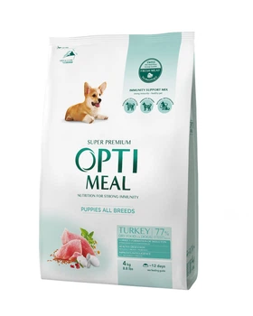 Сухой корм Optimeal Puppies All Breeds Сухой корм для щенков - индейка 4 кг (B1760301)