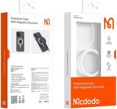 Панель McDodo PC-1890 MagSafe для Apple iPhone 12/12 Pro Transparent (PC-1890)