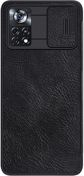 Etui z klapką Nillkin Qin Leather Pro do Xiaomi Poco X4 Pro 5G Black (6902048245891)