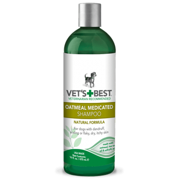 Шампуни Vet's Best Oatmeal Medicated Shampoo Шампунь для собак с сухой кожей 470 мл. (vb10344)