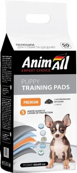 Пеленки AnimAll Пеленки для собак с активированным углем, 60х60 см 50 шт (147965)
