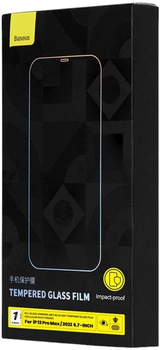 Szkło hartowane Baseus do Apple iPhone 13 Pro Max/14 Plus Black (SGKN010202)