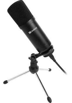 Mikrofon Sandberg Streamer USB Desk Microphone (5705730126093)