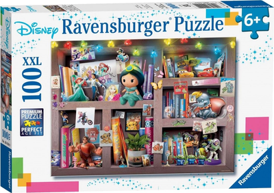 Puzzle Ravensburger Disney Bohaterowie 100 elementów (4005556104109)