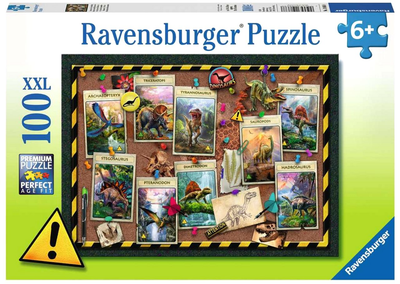 Пазл Ravensburger Колекція динозаврів 100 елементів (4005556108688)