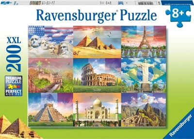 Puzzle Ravensburger Monumentalne budynki 200 elementów (4005556132904)