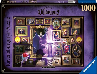 Puzzle Ravensburger Villainous Zła królowa 1000 elementów (4005556165209)