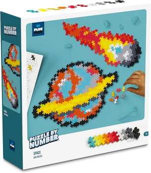 Puzzle by number Plus Plus Kosmos 500 elementów (5710409106917)