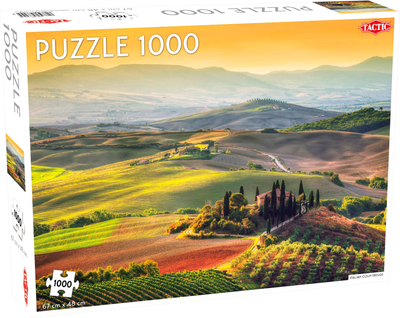 Puzzle Tactic Landscape: Italian Countryside Tuscany 1000 elementów (6416739566245)