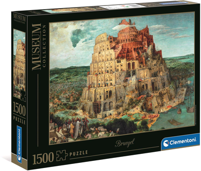 Puzzle Clementoni Muzeum Bruegel Wieża Babel 1500 elementów (8005125316915)