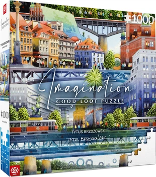 Пазли Good Loot Imagination Tytus Brzozowski Варшавські мости 1000 елементів (5908305239666)