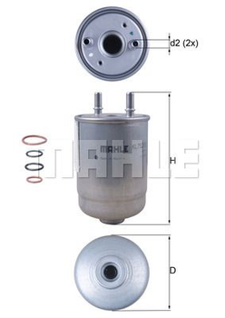 Топливный фильтр Knecht KL752/5D