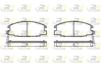 Колодки дискові гальмові, к-кт. RoadHouse 2238.04