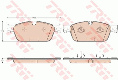 Гальмівні колодки TRW TRW GDB1970