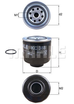 Топливный фильтр Knecht KC388D