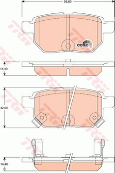 Тормозные колодки TRW TRW GDB3454