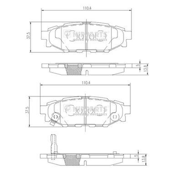 Колодки гальмові дискові Nipparts N3617004