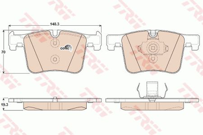 Тормозные колодки TRW TRW GDB1942