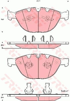 Тормозные колодки TRW TRW GDB1558