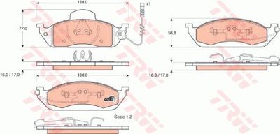 Гальмівні колодки TRW TRW GDB1378