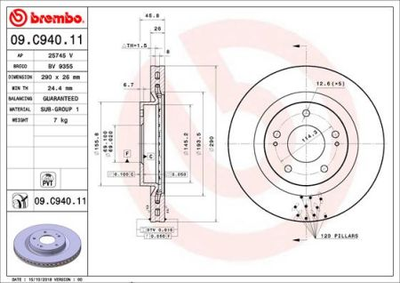 Гальмівні диски Brembo 09.C940.11