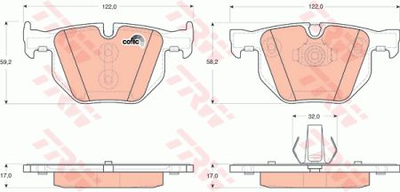 Тормозные колодки TRW TRW GDB1730