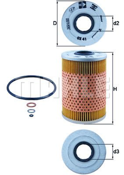 Фільтр масляний Knecht OX41D