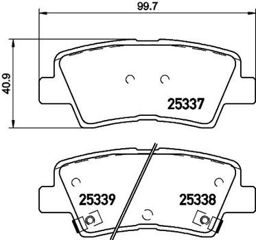 Тормозные колодки Brembo P30 101