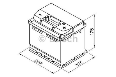 Аккумулятор Bosch S4 Silver 44Ah, EN 440 правый "+" 207X175 X175 (ДхШхВ) Bosch 0 092 S40 010