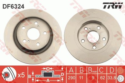 Тормозные диски TRW TRW DF6324