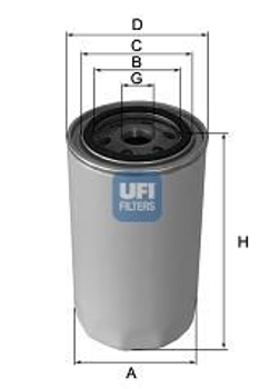 Масляный фильтр UFI 23.465.00