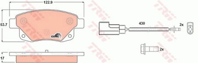 Гальмівні колодки TRW TRW GDB1725