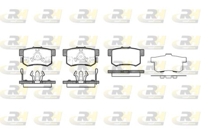 Колодки дискові гальмові, к-кт. RoadHouse 2325.04