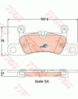 Тормозные колодки TRW TRW GDB1875