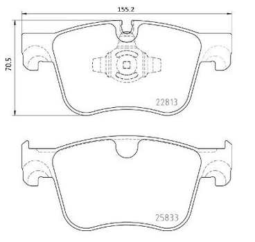 Тормозные колодки Brembo P61 135