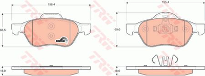 Гальмівні колодки TRW TRW GDB1687