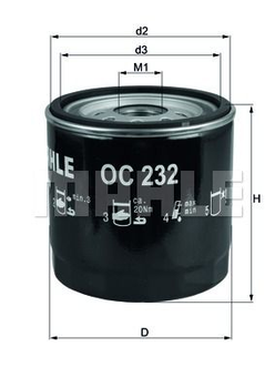 Масляный фильтр Knecht OC232