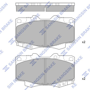 кт. Тормозные колодки дисковые Sangsin SP1375