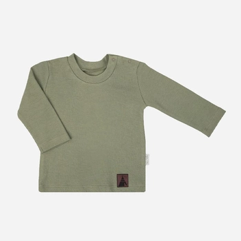Дитяча футболка з довгими рукавами для хлопчика Nicol 206140 74 см Зелена (5905601018506)