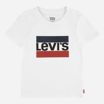 Підліткова футболка для дівчинки Levis 4EK827-001 158 см (14A) Біла (3666643067236)